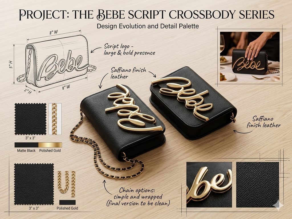 Bebe Script Crossbody